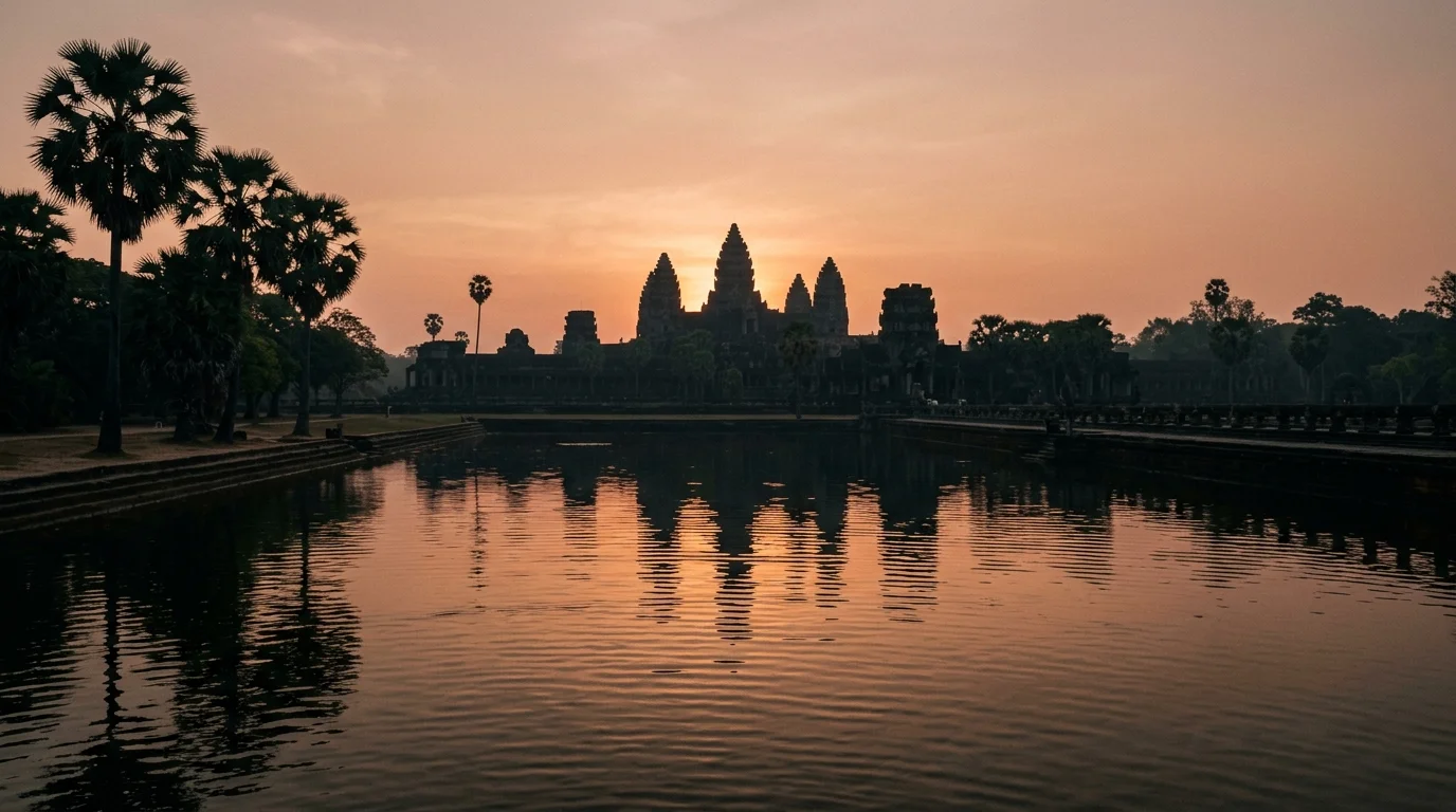 I watched the sun rise over Angkor Wat and completely forgot to take a photo for about three minutes